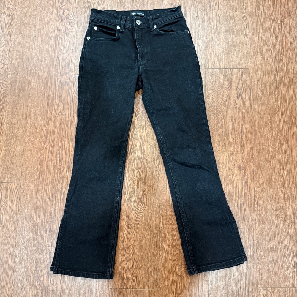 Zara Black Flare Jeans